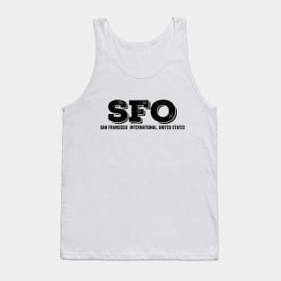 SFO San Francisco International US Airport Code Tank Top